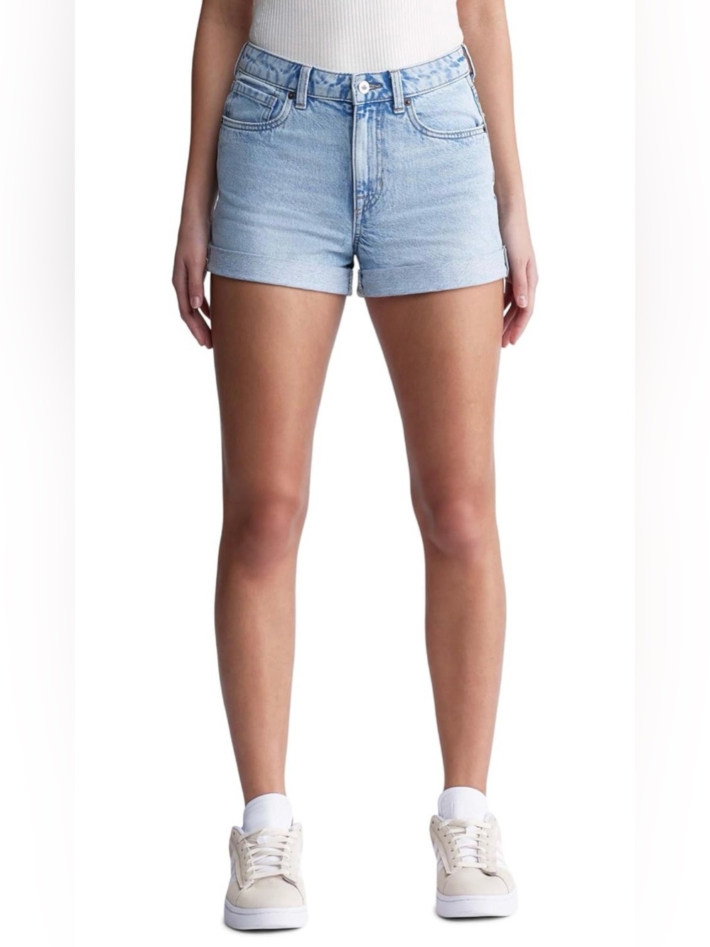 Buffalo David Bitton Goldie High Rise Relaxed Denim Short size 29
